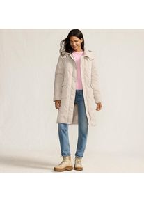 LANDS' END FeatherFree&trade; Steppmantel mit Kapuze, Damen, size: regular, Elfenbein, Nylon, by Lands' End
