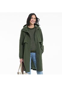 LANDS' END Verstaubarer wasserdichter Squall Regenmantel f&uuml;r Damen, Damen, size: regular, Gr&uuml;n, Polyester, by Lands' End