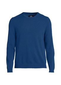 LANDS' END Kaschmirpullover mit rundem Ausschnitt in Tall-Gr&ouml;&szlig;e, Herren, size: tall, Blau, Kaschmir, by Lands' End
