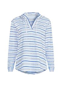 LANDS' END Flammgarn-Kapuzenshirt f&uuml;r Damen, Damen, size: regular, Blau, Baumwolle, by Lands' End