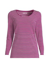 LANDS' END Baumwolle/Modal-Shirt mit Ballett-Ausschnitt f&uuml;r Damen in Plus-Gr&ouml;&szlig;e, Damen, size: plus, Rot, Baumwolle Modal, by Lands' End