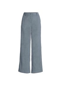 LANDS' END Stretchcord-Hose mit weitem Bein f&uuml;r Damen in Petite-Gr&ouml;&szlig;e, Damen, size: petite, Grau, Polyester/Polyester-Mischung, by Lands' End
