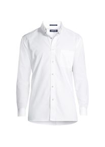 LANDS' END CLASSIC FIT. Buttondown-Kragen. Oxfordhemd, Herren, size: regular, Wei&szlig;, Baumwolle, by Lands' End