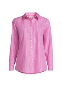 LANDS' END B&uuml;gelfreie Baumwoll-Bluse, Damen, size: regular, Rot, Baumwolle, by Lands' End