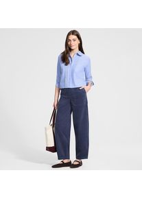 LANDS' END Utility-Barrelhose aus Feincord, Damen, size: regular, Blau, Elasthan/Baumwoll-Mischung, by Lands' End