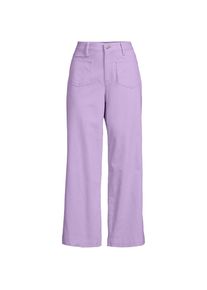 LANDS' END Chino-Culotte f&uuml;r Damen in Petite-Gr&ouml;&szlig;e, Damen, size: petite, Lila, Elasthan/Baumwoll-Mischung, by Lands' End