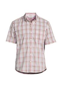 LANDS' END Ultimativ-Hemd mit kurzen &Auml;rmeln f&uuml;r Herren, Classic Fit, Herren, size: regular, Beige, Elasthan/Baumwoll-Mischung/Polyester-Mischung, by Lands' End