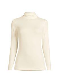 LANDS' END Stretch-THERMASKIN-Oberteil mit Rollkragen f&uuml;r Damen, Damen, size: regular, Elfenbein, Elasthan/Polyester-Mischung, by Lands' End