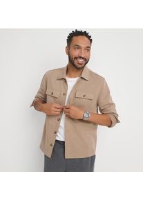 LANDS' END Hemdjacke aus Piqu&eacute; f&uuml;r Herren, Herren, size: regular, Braun, Polyester-Mischung, by Lands' End