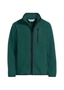 LANDS' END Teddyfleece-Jacke mit Rei&szlig;verschluss f&uuml;r Herren, Herren, size: regular, Gr&uuml;n, Polyester, by Lands' End