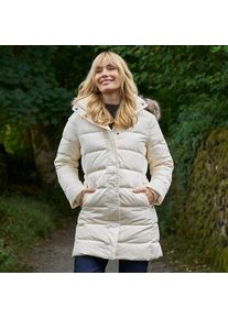 LANDS' END Daunenmantel mit Kapuze f&uuml;r Damen in Petite-Gr&ouml;&szlig;e, Damen, size: petite, Elfenbein, Polyester, by Lands' End