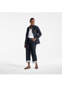 LANDS' END Lands' End x Lulu Guinness Weite Jeans mit Umschlag f&uuml;r Damen in Petite-Gr&ouml;&szlig;e, Damen, size: petite, Blau, Baumwolle/Baumwoll-Mischung, by Lands' End