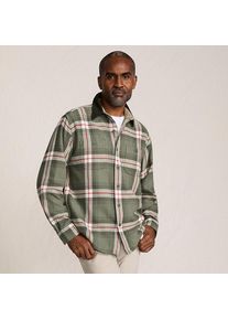 LANDS' END Flanellhemd mit Cordkragen f&uuml;r Herren, Herren, size: regular, Gr&uuml;n, Baumwolle, by Lands' End