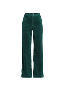 LANDS' END Breitcord-Hose High Waist mit weitem Bein f&uuml;r Damen in Petite-Gr&ouml;&szlig;e, Damen, size: petite, Gr&uuml;n, Baumwoll-Mischung, by Lands' End