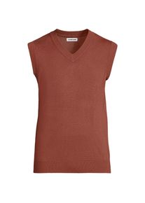 LANDS' END CashTouch Feinstrick-Pullunder f&uuml;r Herren, Herren, size: regular, Braun, Polyester, by Lands' End
