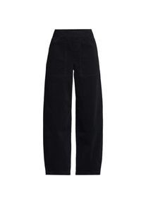 LANDS' END Utility-Barrelhose aus Feincord in Petite-Gr&ouml;&szlig;e, Damen, size: petite, Schwarz, Elasthan/Baumwoll-Mischung, by Lands' End
