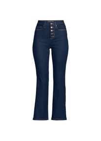 LANDS' END Kurze Denim-Schlagjeans f&uuml;r Damen, Damen, size: regular, Blau, Elasthan/Baumwoll-Mischung/Polyester-Mischung, by Lands' End