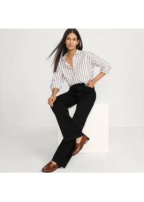 LANDS' END Farbige Jeans High Waist mit weitem Bein in Petite-Gr&ouml;&szlig;e, Damen, size: petite, Schwarz, Elasthan/Baumwoll-Mischung/Polyester-Mischung, by Lands' End