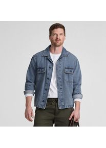 LANDS' END Jeans-Hemdjacke f&uuml;r Herren, Herren, size: regular, Blau, Baumwolle, by Lands' End