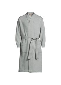 LANDS' END Serious Sweats wadenlanger Bademantel f&uuml;r Herren, Herren, size: regular, Grau, Baumwoll-Mischung/Polyester-Mischung, by Lands' End