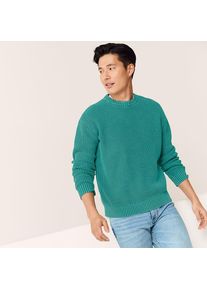 LANDS' END Baumwoll-Pullover im Waffelstrick DRIFTER f&uuml;r Herren, Herren, size: regular, Blau, Baumwolle, by Lands' End