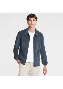 LANDS' END Cord-Hemdjacke f&uuml;r Herren, Herren, size: regular, Blau, Polyester/Nylon/Polyester-Mischung, by Lands' End