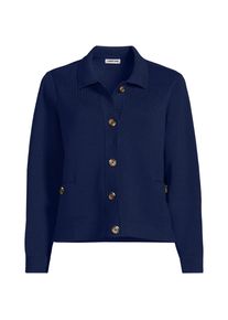 LANDS' END Kurzer Baumwoll-Blazer f&uuml;r Damen in Petite-Gr&ouml;&szlig;e, Damen, size: petite, Lila, Baumwolle, by Lands' End