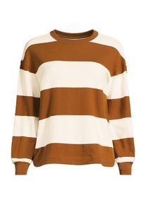LANDS' END Jersey-Shirt mit langen &Auml;rmeln in Petite-Gr&ouml;&szlig;e f&uuml;r Damen, Damen, size: petite, Braun, Baumwolle, by Lands' End