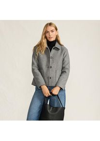 LANDS' END Hemdjacke Wool Touch f&uuml;r Damen, Damen, size: regular, Grau, Polyester, by Lands' End