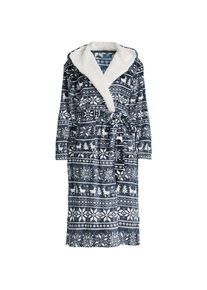 LANDS' END Fleece-Kapuzenmorgenmantel f&uuml;r Damen, Damen, size: regular, Blau, Polyester, by Lands' End