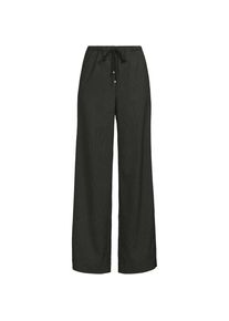 LANDS' END Weite Hose aus geb&uuml;rstetem Flanell mit Streifendetail f&uuml;r Damen, Damen, size: regular, Grau, by Lands' End