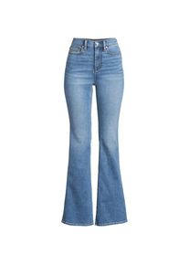 LANDS' END Skinny Fit Recover Schlagjeans High Waist in Plus-Gr&ouml;&szlig;e, Damen, size: plus, Blau, Baumwolle/Elasthan/Polyester, by Lands' End