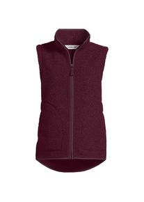 LANDS' END Teddy-Weste f&uuml;r Damen in Petite-Gr&ouml;&szlig;e, Damen, size: petite, Rot, Polyester, by Lands' End