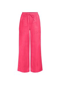 LANDS' END Weite 7/8-Leinenhose mit Dehnbund f&uuml;r Damen, Damen, size: regular, Pink, Leinen, by Lands' End