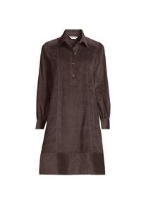 LANDS' END Breitcord-Hemdkleid f&uuml;r Damen in Petite-Gr&ouml;&szlig;e, Damen, size: petite, Braun, Baumwolle, by Lands' End