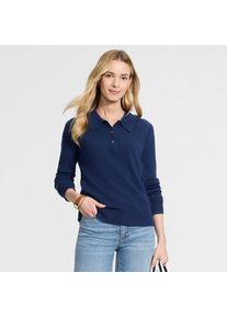 LANDS' END Kaschmir-Polopullover, Damen, size: regular, Rot, Kaschmir, by Lands' End