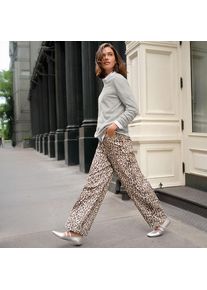 LANDS' END Weite Hose mit Leomuster f&uuml;r Damen, Damen, size: regular, Sonstige, Baumwolle/Baumwoll-Mischung, by Lands' End