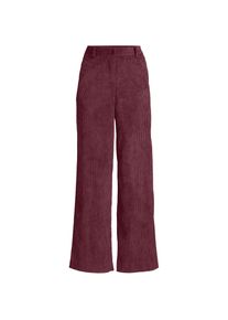 LANDS' END Stretchcord-Hose mit weitem Bein f&uuml;r Damen, Damen, size: regular, Rot, Polyester/Polyester-Mischung, by Lands' End