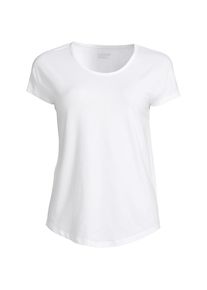 LANDS' END Shirt aus Baumwolle/Modal-Mix mit Ballett-Ausschnitt f&uuml;r Damen in Plus-Gr&ouml;&szlig;e, Damen, size: plus, Wei&szlig;, Baumwolle Modal, by Lands' End