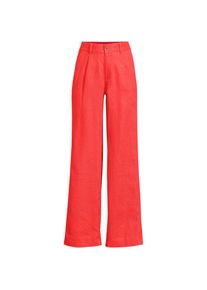LANDS' END Leinenhose High Waist mit weitem Bein f&uuml;r Damen, Damen, size: regular, Orange, Leinen, by Lands' End
