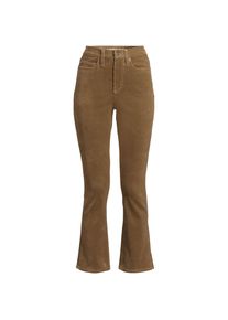 LANDS' END Kn&ouml;chellange Feincord-Schlaghose High Waist f&uuml;r Damen in Petite-Gr&ouml;&szlig;e, Damen, size: petite, Braun, Baumwoll-Mischung, by Lands' End