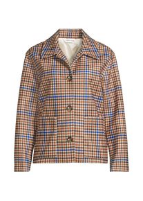 LANDS' END Hemdjacke Wool Touch Gemustert f&uuml;r Damen in Plus-Gr&ouml;&szlig;e, Damen, size: plus, Elfenbein, Polyester, by Lands' End