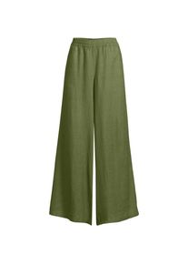 LANDS' END Premium Reinleinen-Palazzohose f&uuml;r Damen, Damen, size: regular, Gr&uuml;n, Leinen, by Lands' End