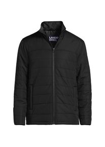 LANDS' END Wasserabweisende Steppjacke, Herren, size: regular, Schwarz, Polyester, by Lands' End