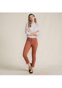 LANDS' END Slim Fit 7/8-Chinos Mid Waist f&uuml;r Damen in Petite-Gr&ouml;&szlig;e, Damen, size: petite, Orange, Baumwolle/Lyocell (Viskose)/Baumwoll-Mischung, by Lands' End