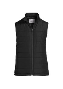 LANDS' END Wasserabweisende Steppweste, Herren, size: regular, Schwarz, Polyester, by Lands' End