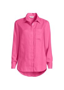 LANDS' END Premium Reinleinen-Bluse f&uuml;r Damen, Damen, size: regular, Pink, Leinen, by Lands' End