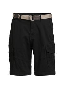 LANDS' END Cargo-Shorts mit G&uuml;rtel f&uuml;r Herren, Herren, size: regular, Schwarz, by Lands' End