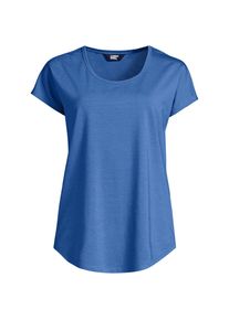 LANDS' END Shirt aus Baumwolle/Modal-Mix mit Ballettausschnitt f&uuml;r Damen, Damen, size: regular, Blau, Baumwolle/Baumwoll-Mischung/Baumwolle Modal, by Lands' End