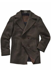 Mey & Edlich Mey & Edlich Herren Deichgraf-Kurzmantel Braun 100 % Schurwolle